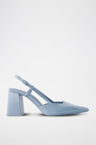 Zapatos con brillo de tacón - Azul claro