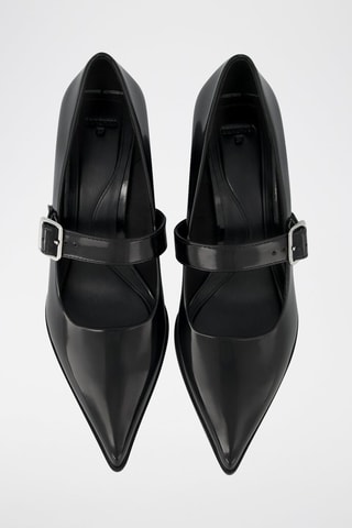 Babies con brillo de tacón - Negro