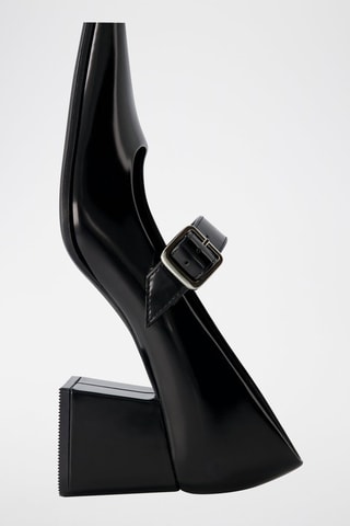 Babies con brillo de tacón - Negro