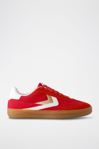 Zapatillas de piel - Rojo