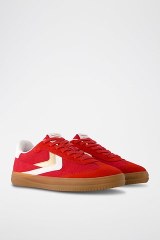 Zapatillas de piel - Rojo