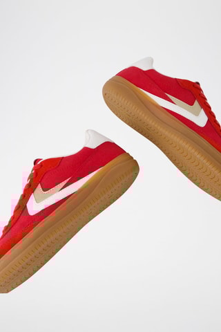 Zapatillas de piel - Rojo