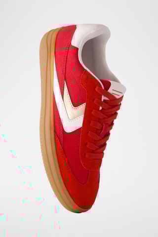 Zapatillas de piel - Rojo