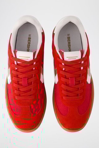 Zapatillas de piel - Rojo