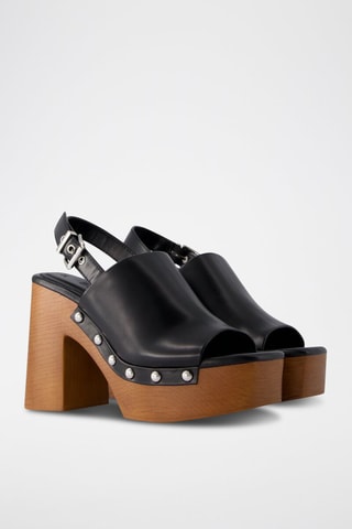 Sandalias de tacón - Negro