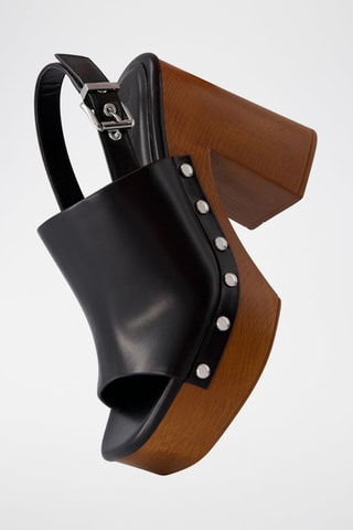 Sandalias de tacón - Negro