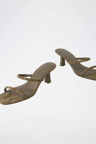 Sandalias de tacón - Caqui