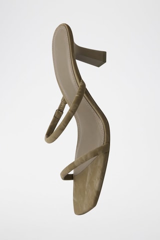 Sandalias de tacón - Caqui