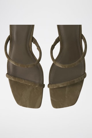 Sandalias de tacón - Caqui