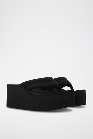 Chanclas de cuña - Negro