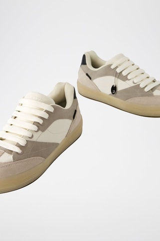 Zapatillas de piel - Beige