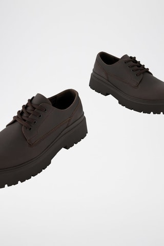 Derbies con plataforma - Marrón