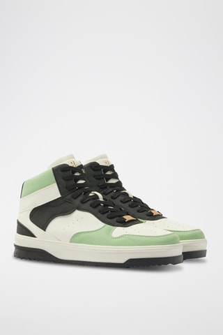 Zapatillas altas - Negro y verde