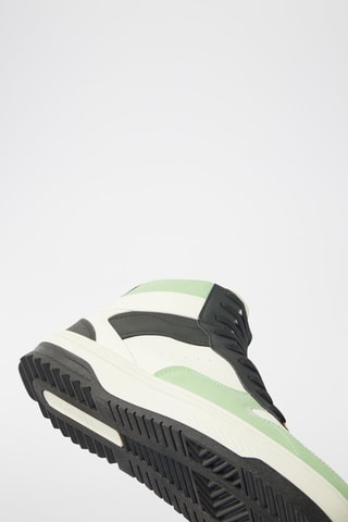 Zapatillas altas - Negro y verde