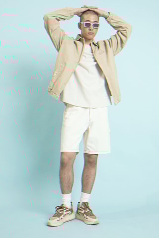 Zapatillas con plataforma - Marrón y beige