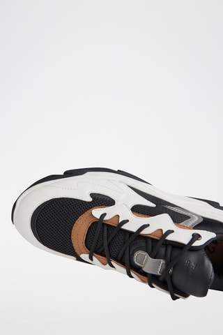 Zapatillas con plataforma - Blanco y negro