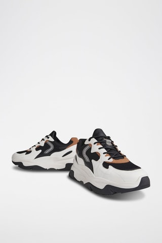 Zapatillas con plataforma - Blanco y negro