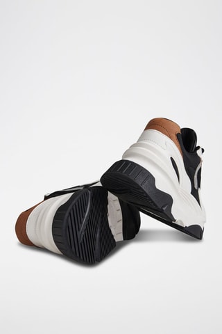 Zapatillas con plataforma - Blanco y negro