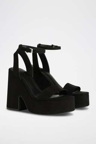 Sandalias de tacón - Negro