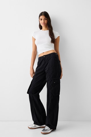 Pantalón cargo - Negro