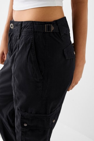 Pantalón cargo - Negro