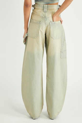 Pantalón wide leg - Azul claro