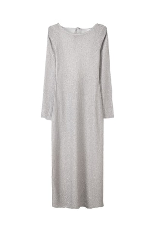 Vestido midi - Plateado