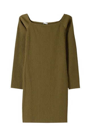 Vestido recto - Caqui