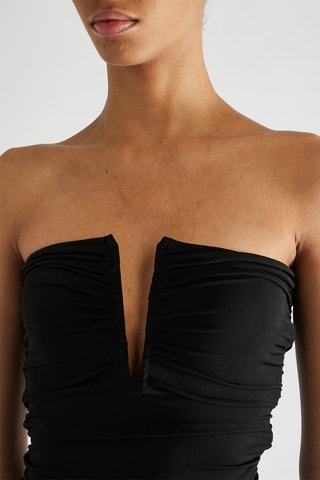 Vestido bustier - Negro