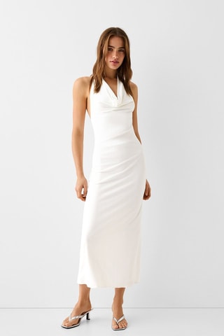 Vestido midi - Blanco