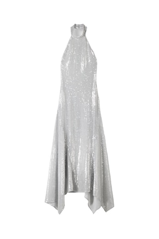 Vestido midi - Plateado