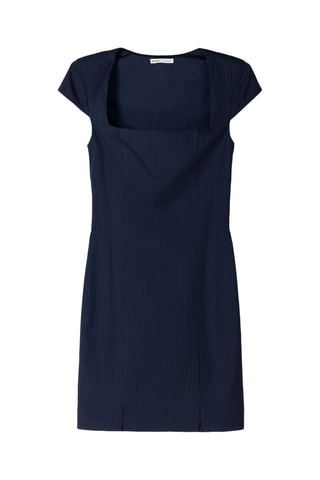 Vestido recto - Azul marino