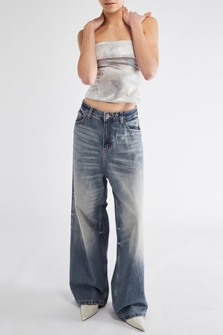 Top bustier - Gris claro