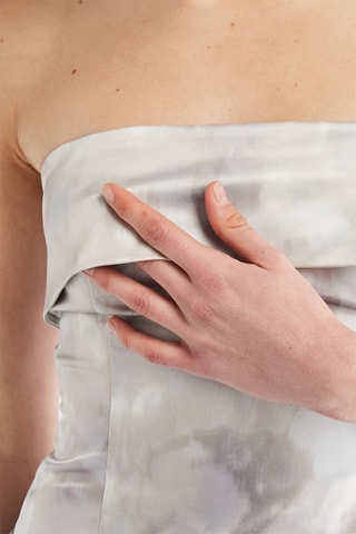 Top bustier - Gris claro