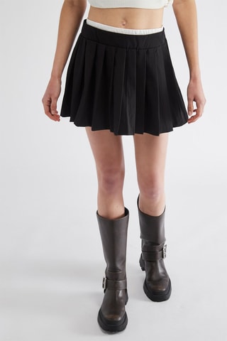 Falda plisada - Negro