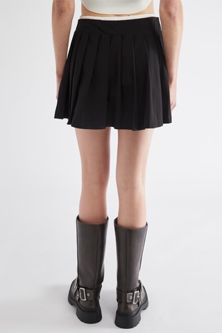 Falda plisada - Negro