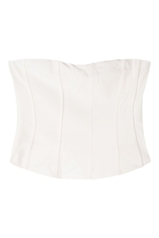 Top bustier - Blanco