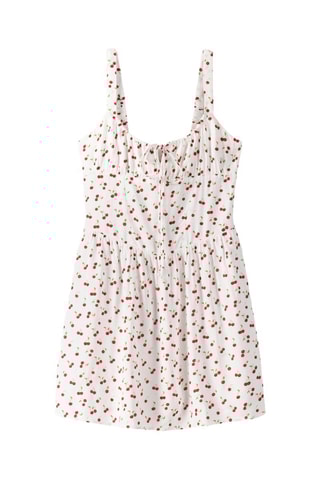 Vestido evasé - Blanco