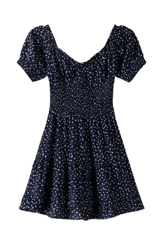 Vestido evasé - Azul marino