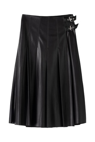 Falda plisada - Negro