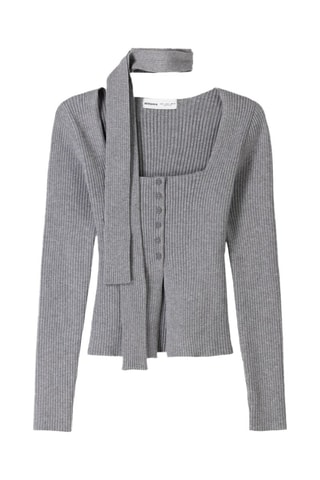 Jersey y bufanda - Gris