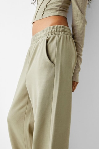 Pantalón wide leg - Caqui claro