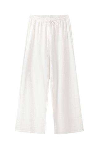 Pantalón recto - Blanco