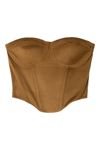 Top bustier - Camel