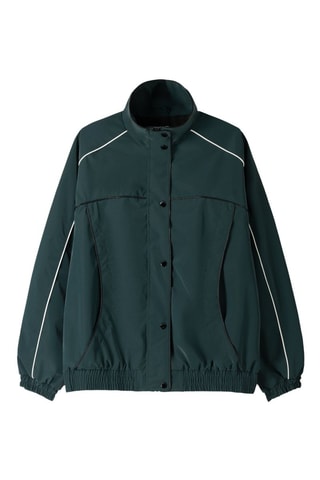 Cazadora oversize - Verde oscuro