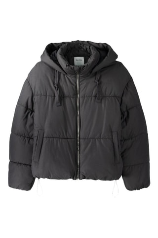 Anorak oversize con capucha - Antracita