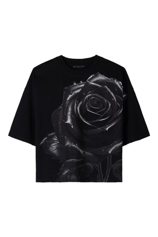 Camiseta oversize - Negro
