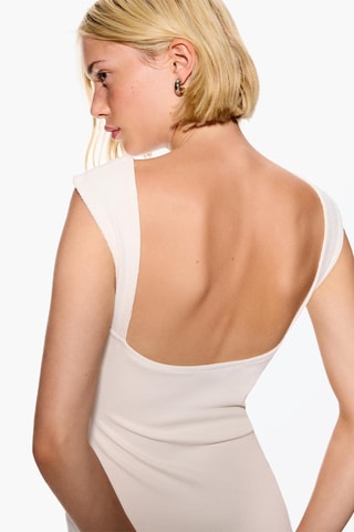 Vestido de tubo - Blanco