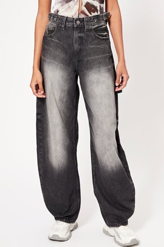 Vaquero wide leg ballon carpenter - Negro