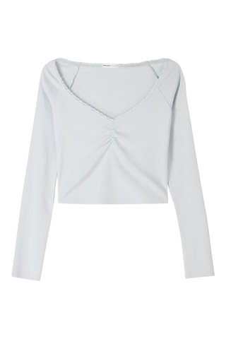 Crop top - Azul claro